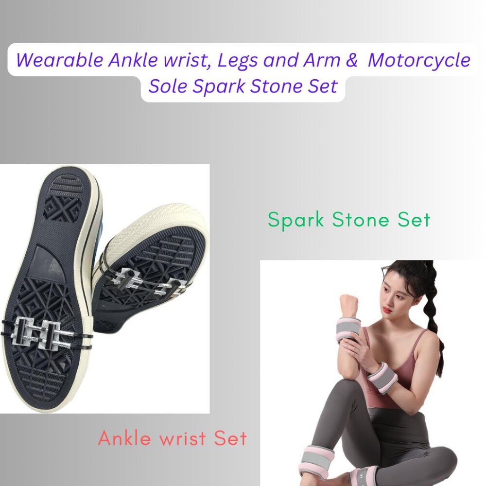 Spark Motorcycle Stone Set & Ankle wrist, Legs and Arm Pack1 Combo Pack